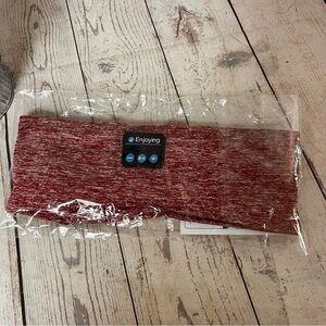 Sleep Headphones Bluetooth Headband Wireless Earbuds Sleeping Music New Maroon